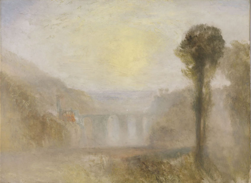 2 / 5Joseph Mallord William Turner, El Ponte delle Torri, Spoleto (hacia 1840-5). Tate: