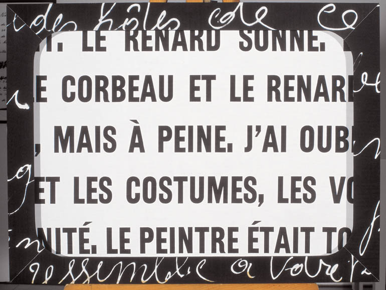 Marcel Broodthaers. Le Corbeau et le Renard (El cuervo y el zorro// The Crow and the Fox), 1967-1968