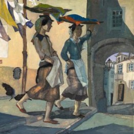 Jorge Barradas. Las vendedoras ambulantes de pescado, 1930. Museu Nacional de Arte Contemporânea do Chiado