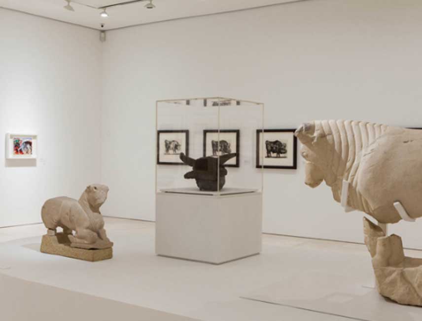 Vista de sala de la exposición. Fotografía: Jesús Domínguez. Museo Picasso Málaga