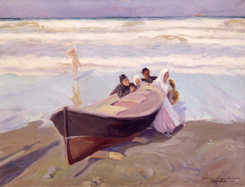 Tomás Murillo Ramos. Barca en la playa. Museo de Bellas Artes de Valencia