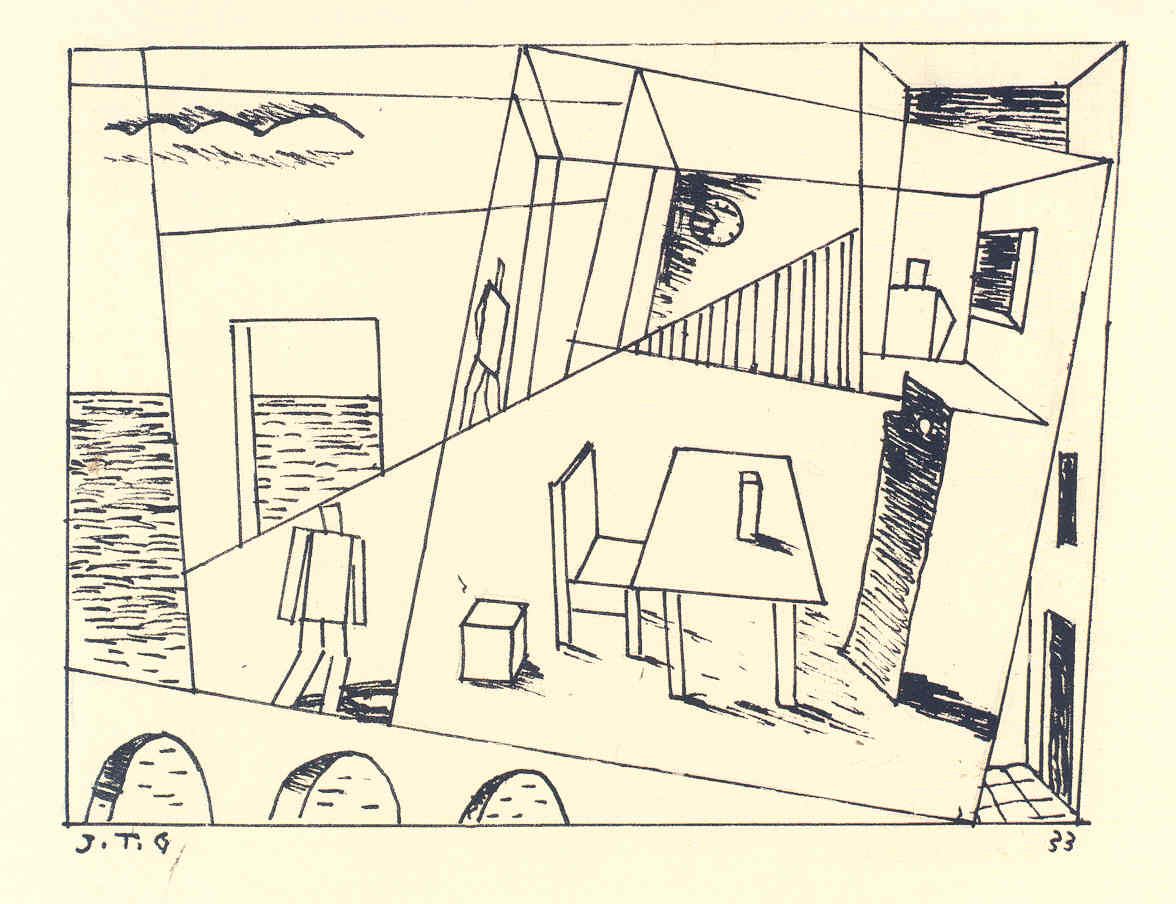 Joaquín Torres García. Hombre en espacio tridimensional, 1933. © Joaquín Torres García