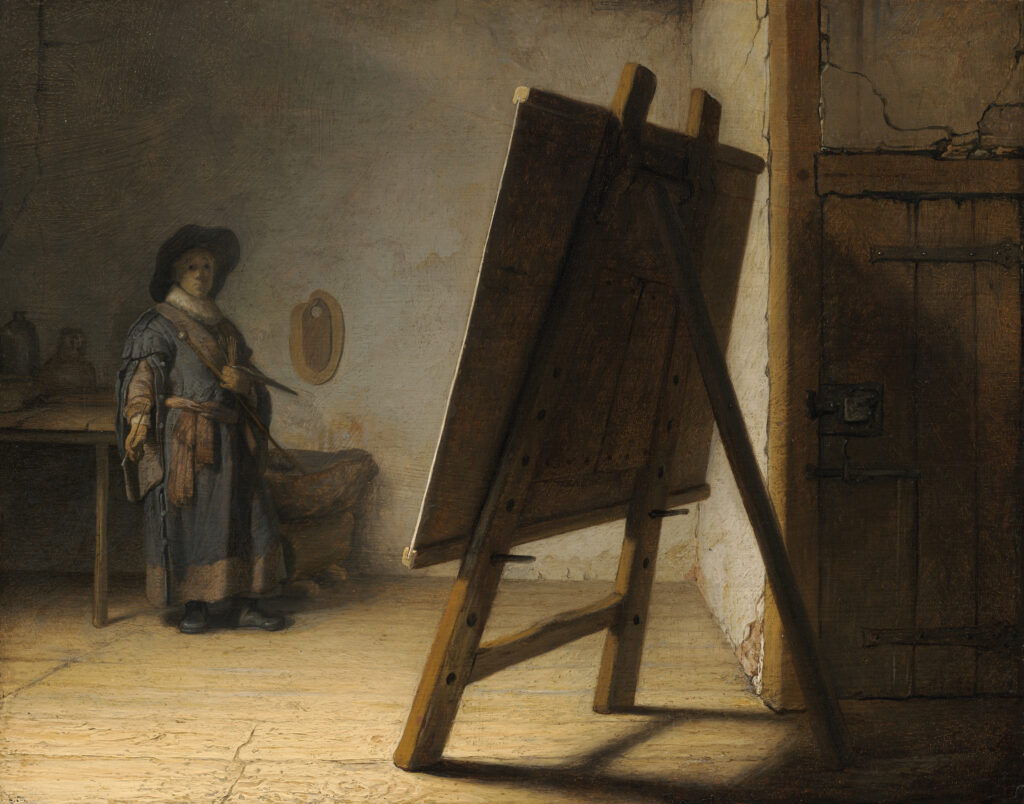 Rembrandt Harmensz. van Rijn. Artista en su estudio, hacia 1628. Museum of Fine Arts, Boston