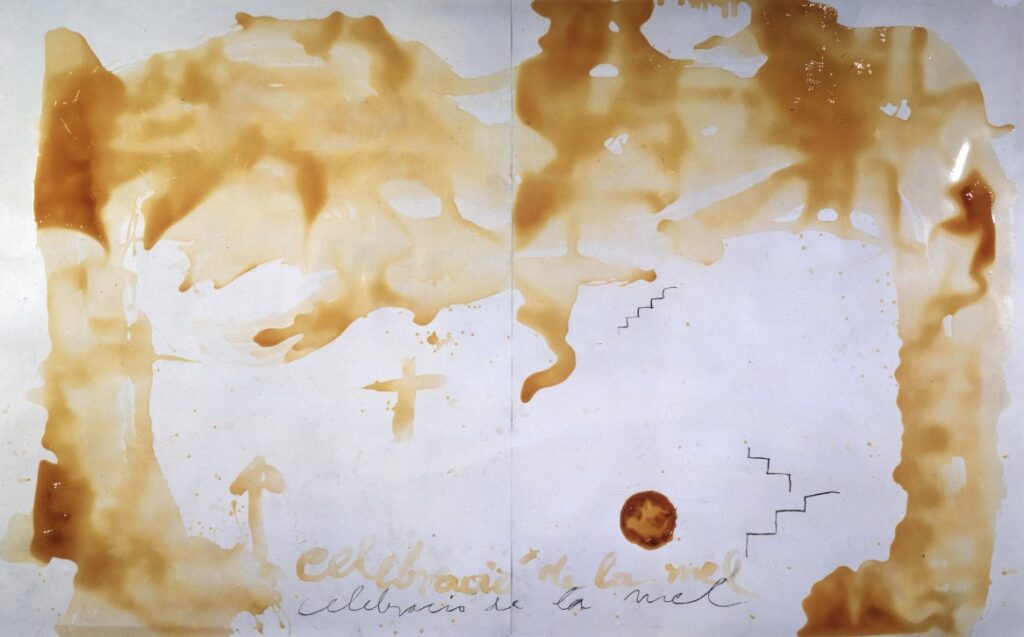 Antoni Tàpies. Celebració de la mel, 1989. Colección particular, Barcelona