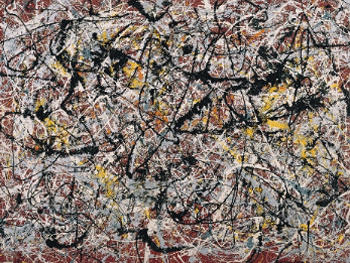 Jackson Pollock. Mural on Indian Red Ground, 1950. Tehran Museumf of Contemporary Art