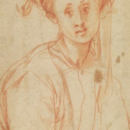 Jacopo Pontormo. Joven con turbante. Gabinetto Disegni e Stampe degli Uffizi, Florencia