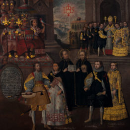 Matrimonios de Martín de Loyola con Beatriz Ñusta y de Juan de Borja con Lorenza Ñusta de Loyola, 1718. Museo Pedro de Osma. Fundación Pedro y Angélica de Osma Gildemeister, Lima