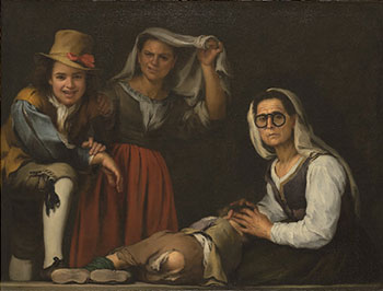 Bartolomé Esteban Murillo. Cuatro figuras en un escalón, c. 1655–60. Kimbell Art Mueum, Texasa Cuatro figuras en un escalón
