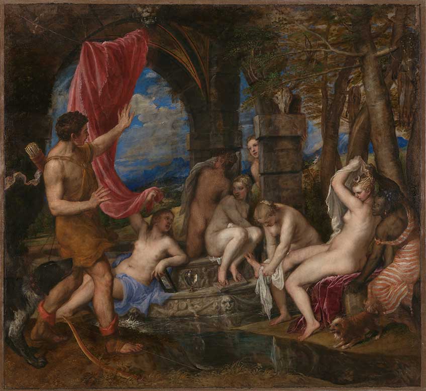 Tiziano. Diana y Actaeon. © The National Gallery, Londres.