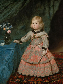 Diego Velázquez. La infanta Margarita, en traje rosa, hacia 1654. Viena, Kunsthistorisches Museum Wien, Gemäldegalerie
