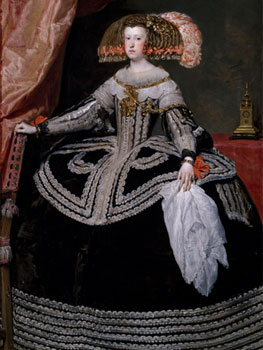 Diego Velázquez. La reina doña Mariana de Austria, 1652. Madrid, Museo Nacional del Prado