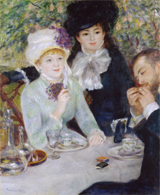 Pierre-Auguste Renoir. Después del almuerzo, 1879. Städel Museum