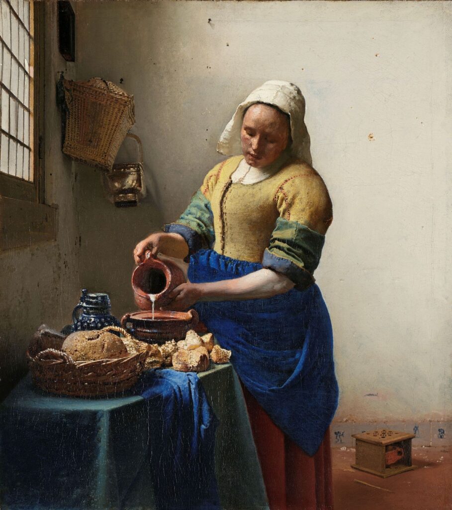 Vermeer. La lechera, hacia 1660. Rijksmuseum Ámsterdam