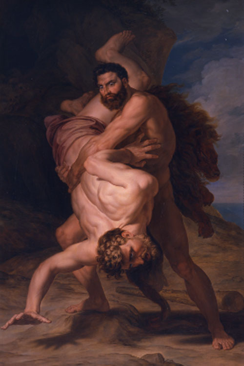 Rafael Tegeo. Hércules y Anteo, 1835-1836. Real Academia de Bellas Artes de San Fernando