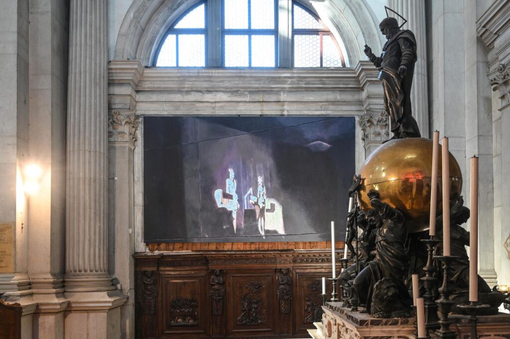 Luc Tuymans en San Giorgio Maggiore. Fotografía: Marco Sabadin