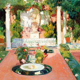 Joaquín Sorolla. Jardín de la casa de Sorolla, hacia 1918. Museo Sorolla