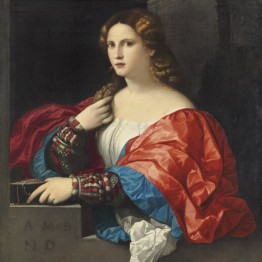 La exposición “El Renacimiento en Venecia”, en el Museo Thyssen, tendrá garantía pública estatal . Palma el Viejo (Jacopo Negretti). Retrato de una mujer joven llamada "La Bella", c. 1518-1520