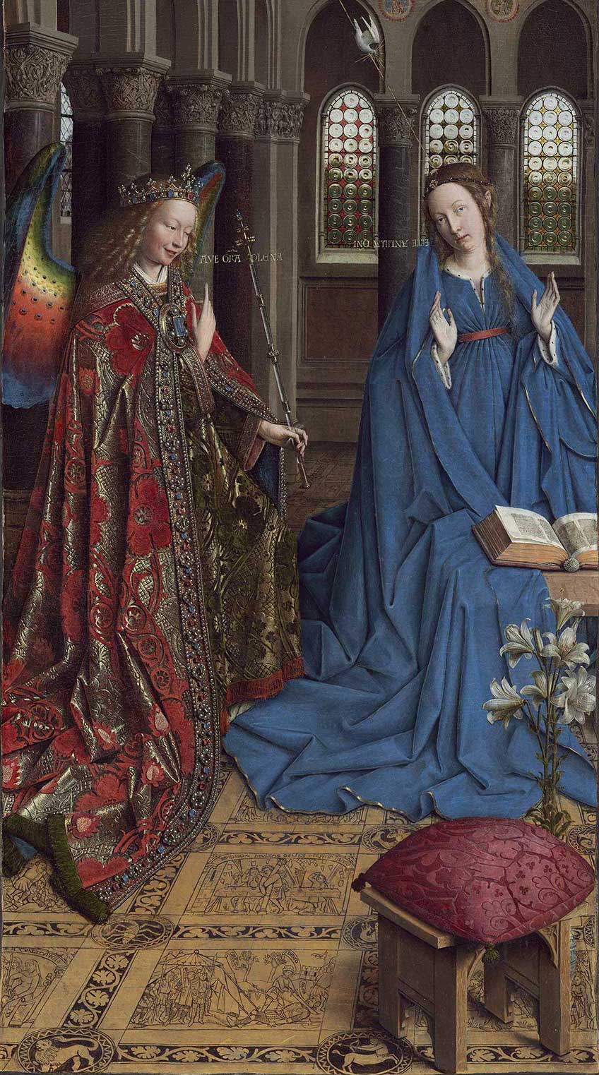 Jan Van Eyck. Anunciación. National Gallery Washington