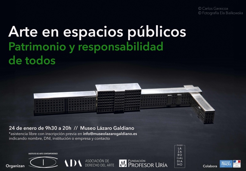 Arte en espacios públicos. Patrimonio y responsabilidad de todos. Jornada en el Museo Lázaro Galdiano, el 24 de enero de 2018