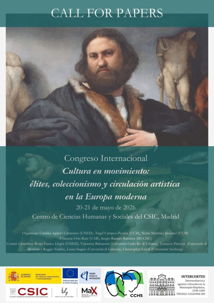 Congreso Internacional Cultura en movimiento: élites, coleccionismo y circulación artística en la Europa moderna