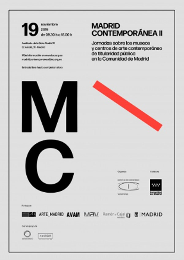 MADRID CONTEMPORÁNEA II. Jornada sobre los museos y centros de arte contemporáneo de titularidad pública en la Comunidad de Madrid