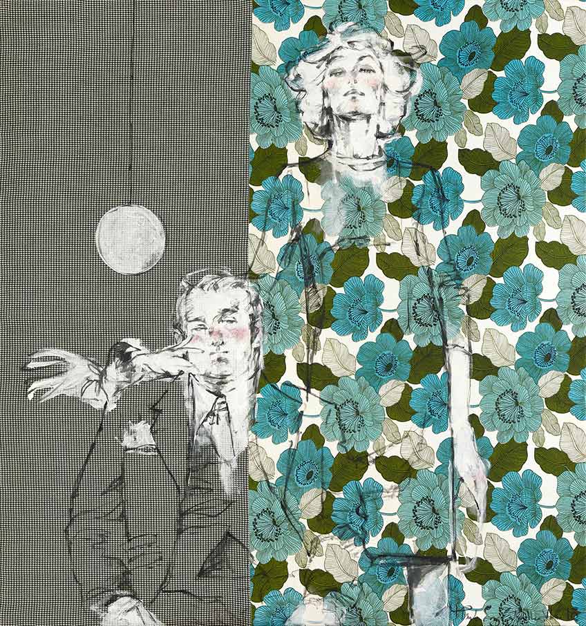 Paula Sanz Caballero. Pareja con pájaro, 2018