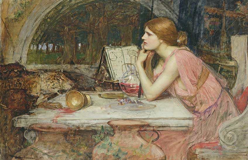 John William Waterhouse (1849-1917).
Circé, la magicienne Huile sur toile Collection particulière, Rome
© Peter Nahum at The Leicester Galleries, London / Bridgeman Images