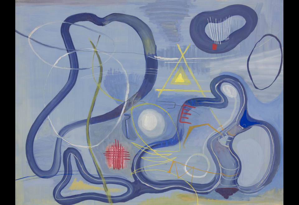 Anna-Eva Bergman. Fragmento de una isla en Noruega, hacia 1951. Musée d´ Art Moderne de la Ville de París