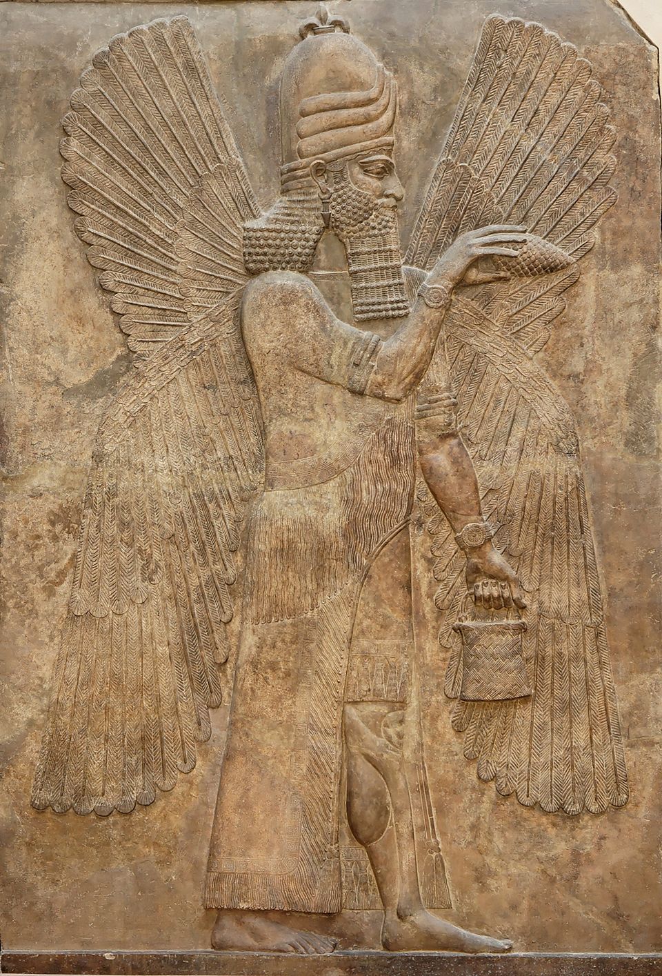 Genio alado. Palacio de Dur-Sharrukin, Khorsabad. Musée du Louvre