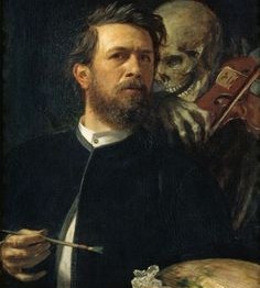 Böcklin. Autorretrato junto a la muerte tocando el violín, 1872