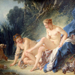 Boucher. Diana saliendo del baño, 1742. Museo del Louvre