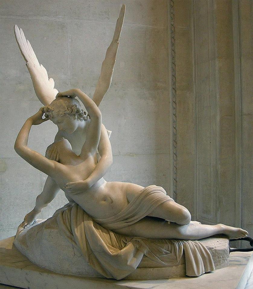 Canova. Escultura del neoclasicismo, amor Eros y Psyche, 1787-1793