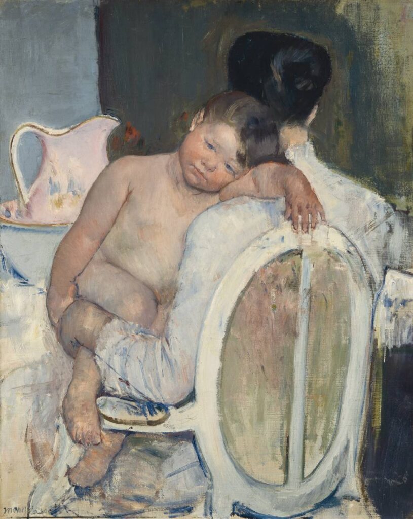 Mary Cassatt. Mujer sentada con un niño en sus brazos, 1890. Museo de Bellas Artes de Bilbao
