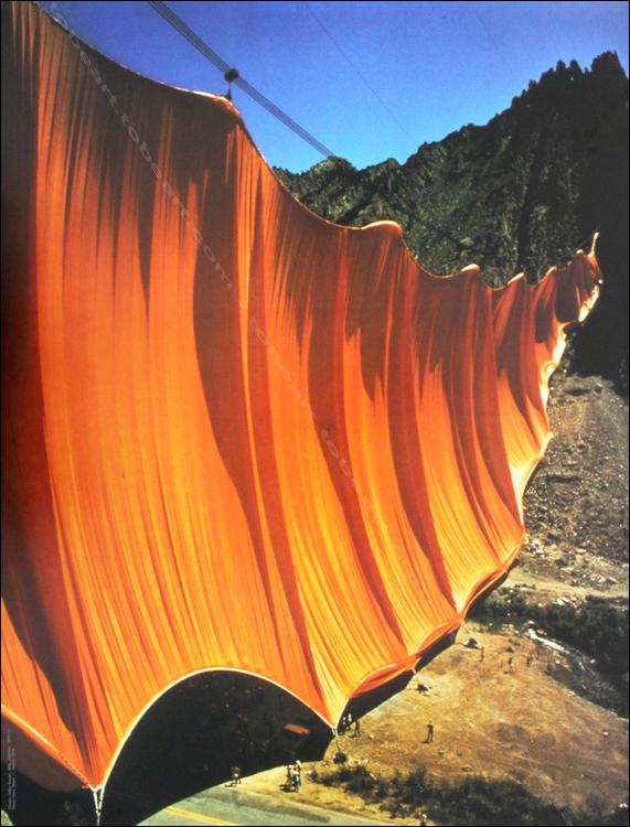 Christo y Jeanne-Claude. Valley Courtain, 1970-1972