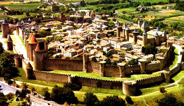 Vista de Carcassonne, Francia