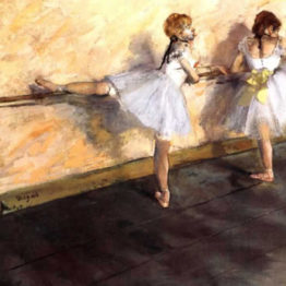 Degas. Bailarinas en la barra, 1876-1877- Metropolitan Museum