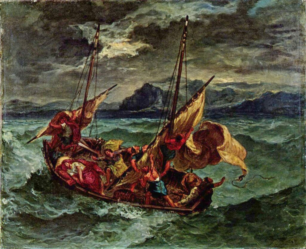 Delacroix. Cristo en el mar de Galilea, 1854. Walters Art Museum 