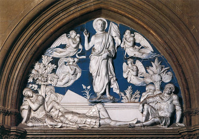Luca della Robbia. Resurrección en la Puerta de la Sacristía Norte