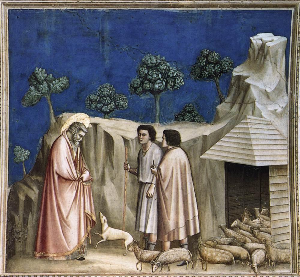 Giotto. Joaquín entre los pastores, 1302-1305. Capilla de los Scrovegni, Padua
