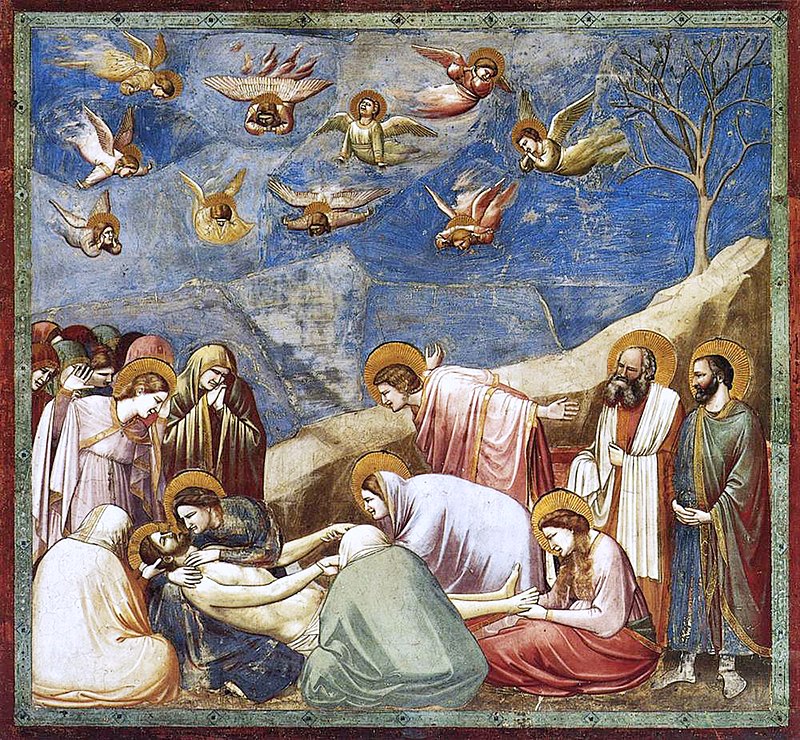 Duccio. El entierro de Cristo, 1305-1306. Capilla de los Scrovegni, Padua