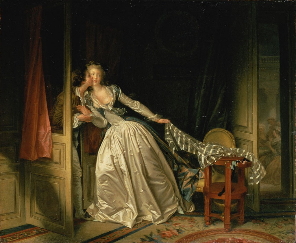 Fragonard. El beso robado, hacia 1790. Hermitage Museum, San Petersburgo