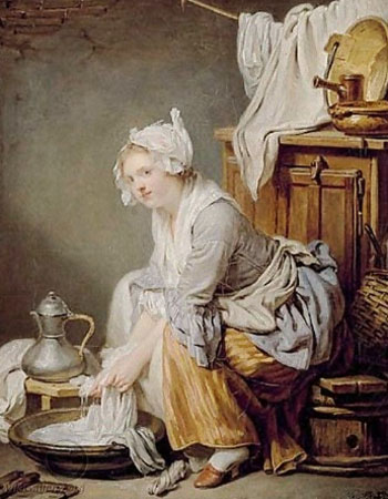 Jean-Baptiste Greuze. La lavandera, 1761