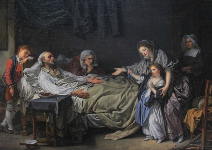Jean-Baptiste Greuze. La Dama de caridad, 1772-1775