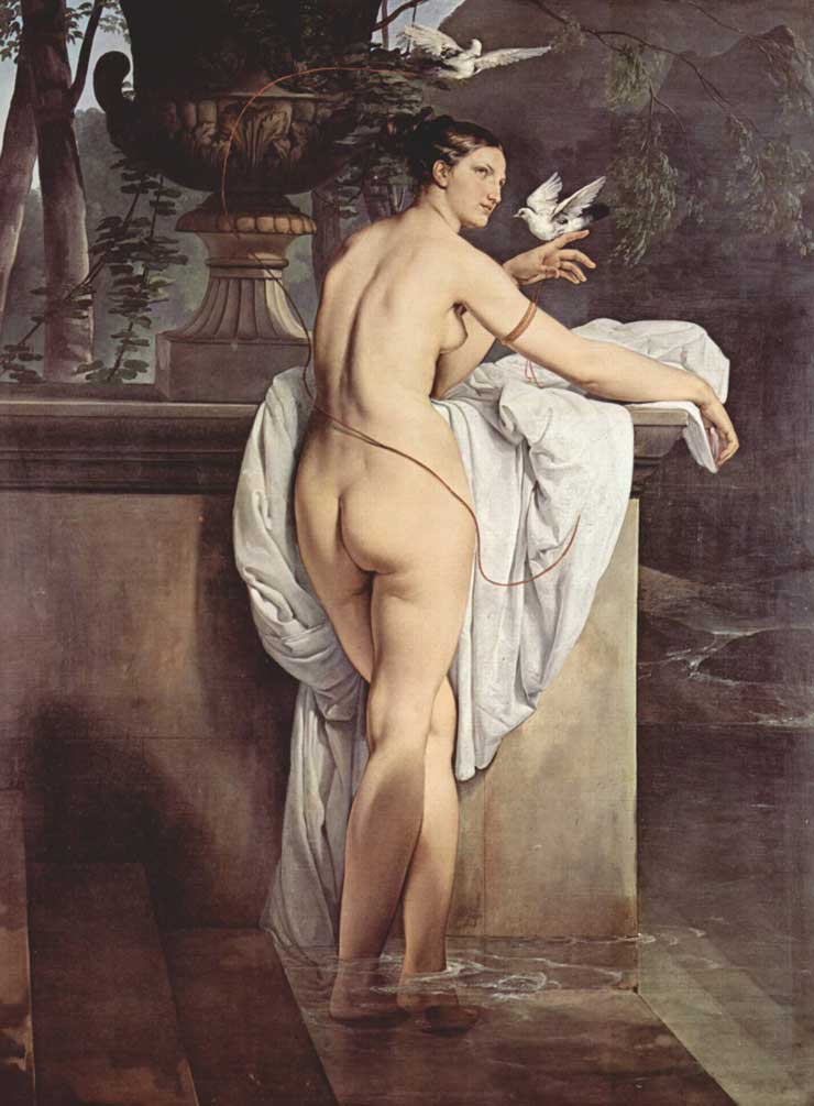 Francesco Hayez. Venus con dos palomas, 1830