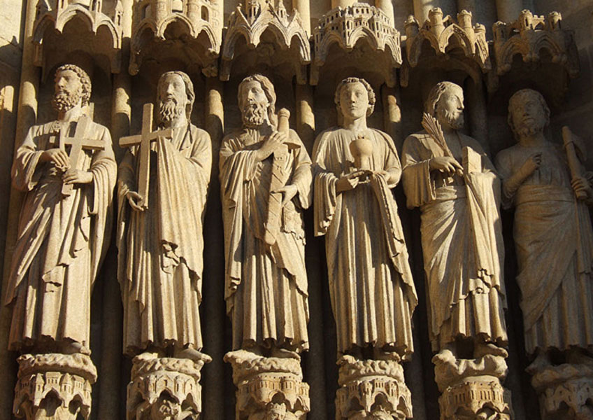 Esculturas de la Catedral de Notre Dame d´Amiens 