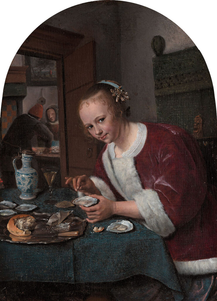 Jan Steen. Joven comiendo ostras, hacia 1658-1660. Mauritshuis, La Haya