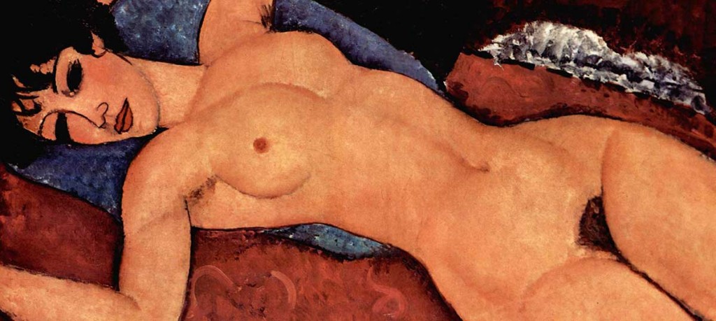Amedeo Modigliani. Desnudo acostado, 1917