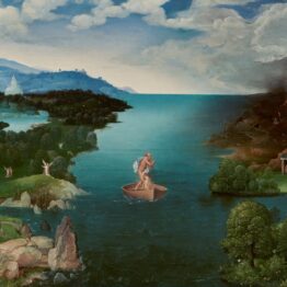 Joachim Patinir. El paso de la laguna Estigia, hacia 1520. Museo del Prado, Madrid