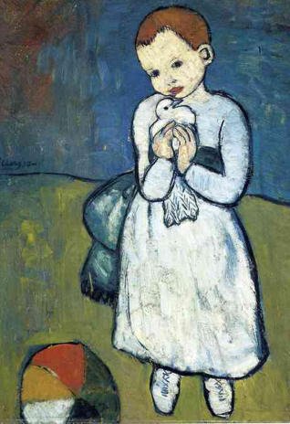 Picasso. Niño con paloma, 1901. National Gallery