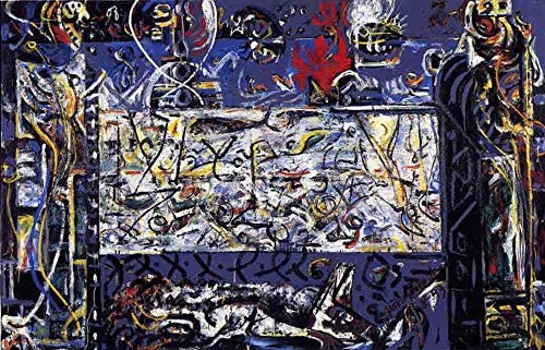 Jackson Pollock. Guardians of the Secret, 1943. San Francisco Museum of Modern Art